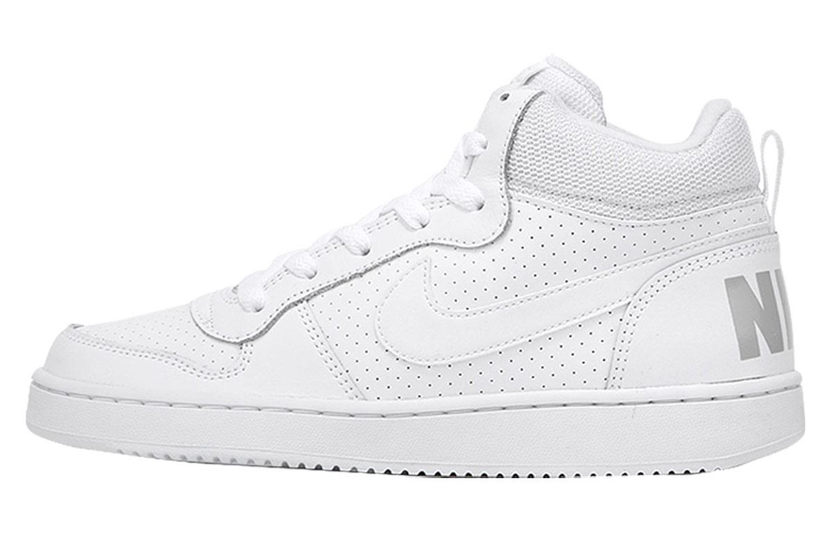 

Nike Court Borough Mid Summit White Grey GS 839977-100 36.5