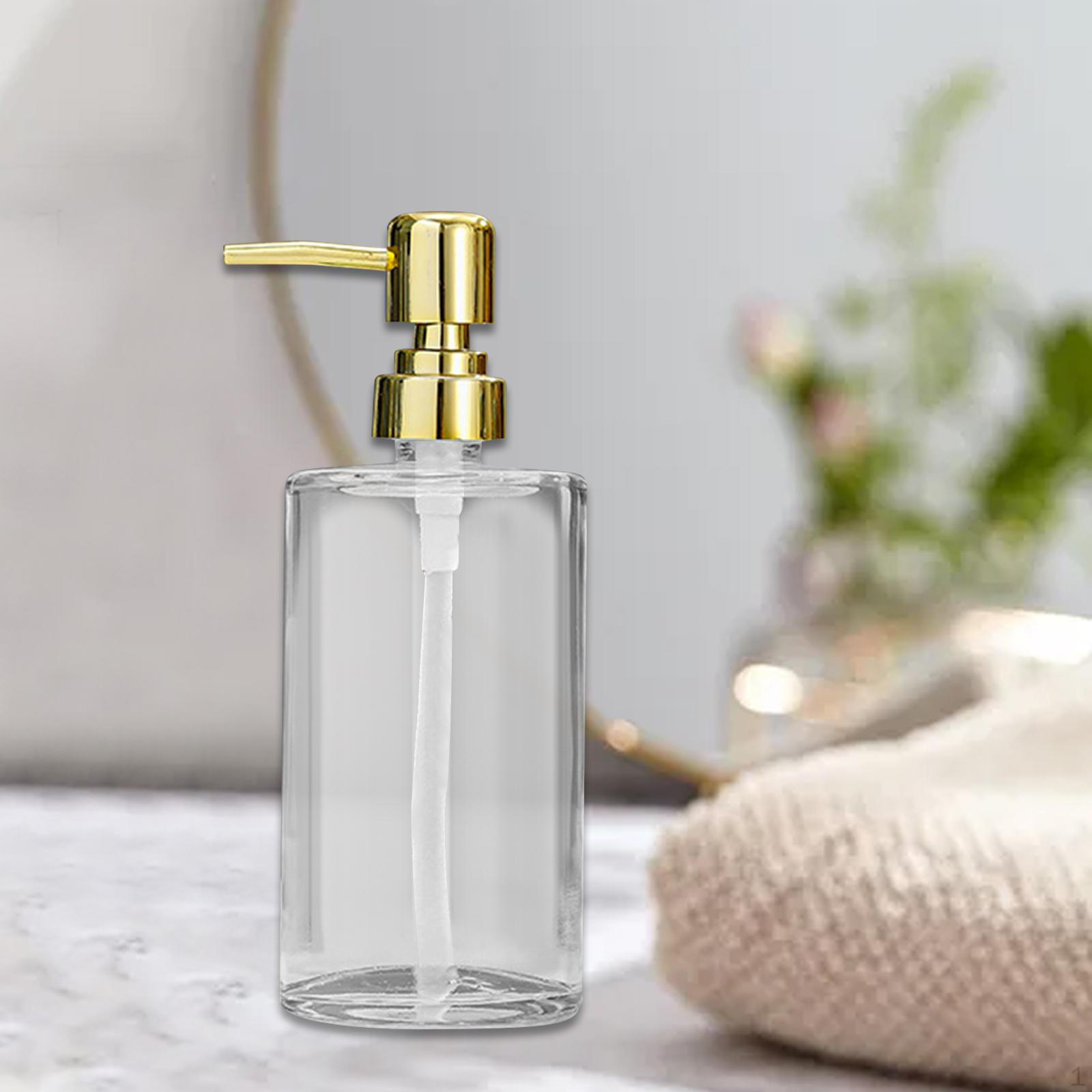 

Прозрачный стеклянный дозатор для мыла, пустой, 420 мл, бутылка для лосьона, контейнер для домашней стирки Style D