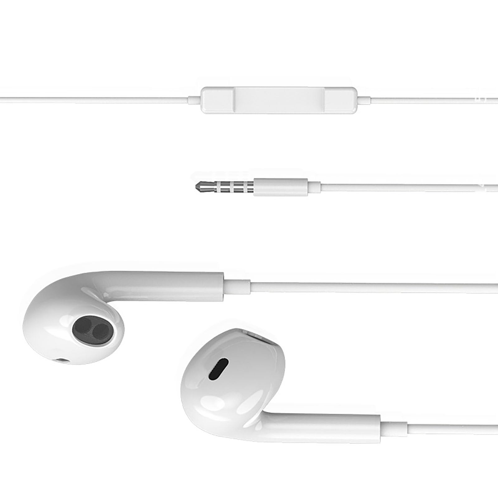 

LeTradeJP Wired Earphones with Microphone Earphones Earphones with Microphone Deep Bass with Microphone Stereo Earphones with Remote Control Noise білий