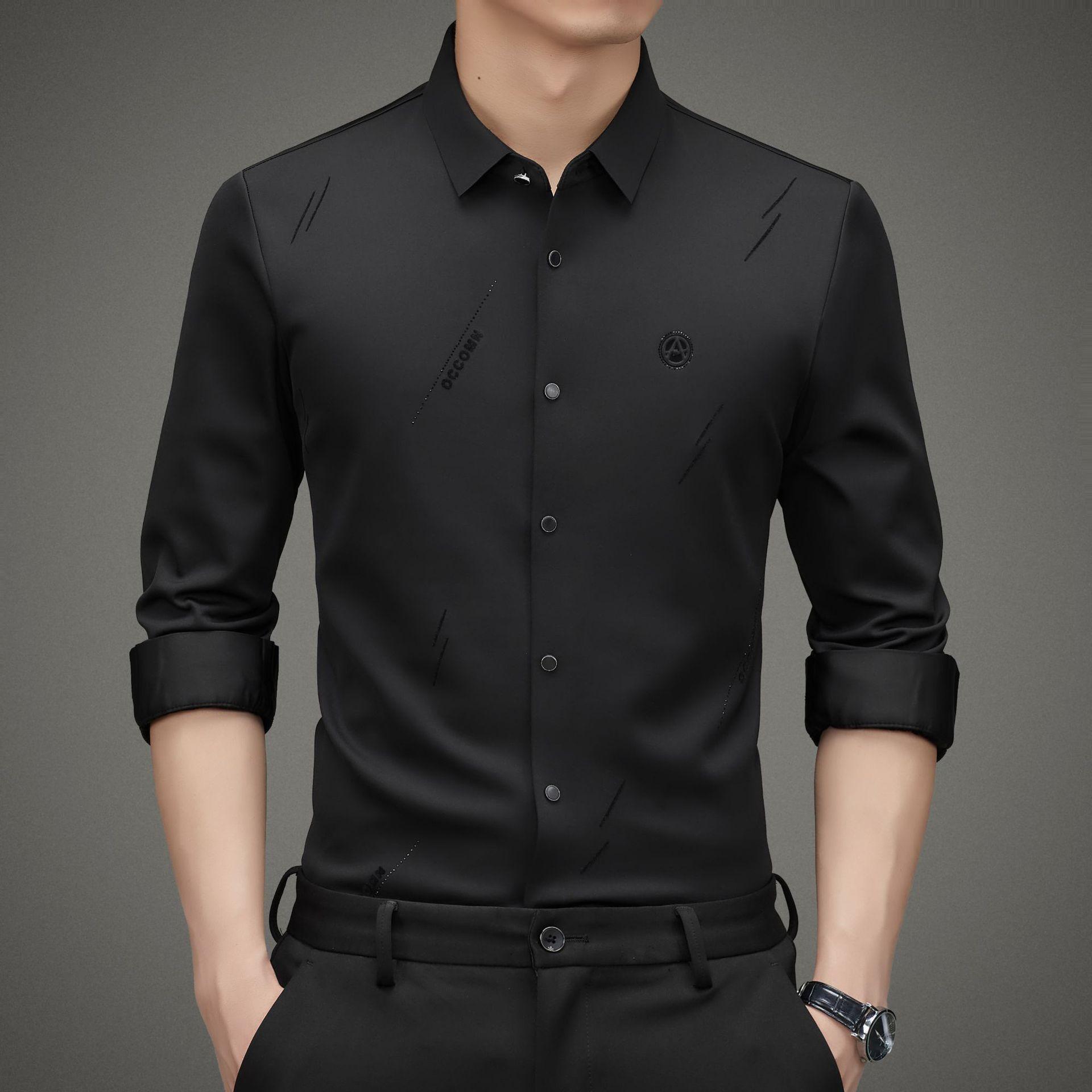 

Зимняя бархатная мужская рубашка, новая модная повседневная однотонная рубашка с утолщенными лацканами для молодежи и людей среднего возраста 4XL