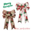 2026 Christmas Ribbon Bow Christmas Tree Decoration Handmade Christmas Ornament New Year's Day Celebration Room Decoration