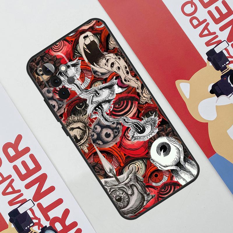 Scary Face Eyes Case For Samsung Galaxy A06 A16 A36 A56 A55 A35 A33 A53 A13 A23 A17 A54 A34 A14 A52 A32 A15