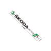 BATA7 4Pcs Skoda Car Badge Sticker, Rearview Mirror & Wiper Decal, Motorsport Logo Sticker for Octavia 3 Fabia Kodiaq Kamiq RS Rapid