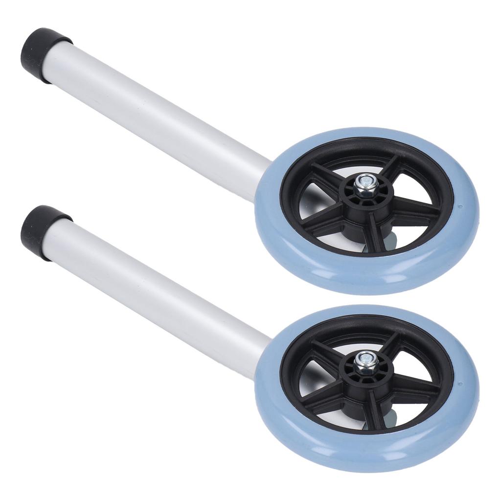 2ks Univerzální kolečka na chodítko Nerezové nohy Příslušenství k rollátoru Kolečka na chodítko