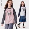 Duomiaowu Girls' Spring/Autumn Long-Sleeve T-Shirt