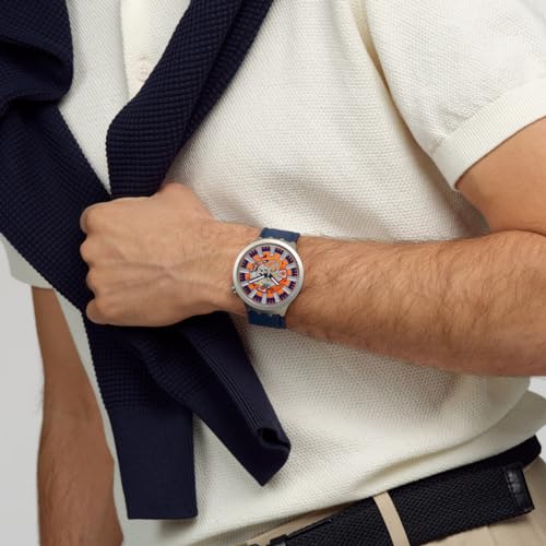 Swatch ORANGE IN THE WORKS SB07S114 Wristwatch, Blue