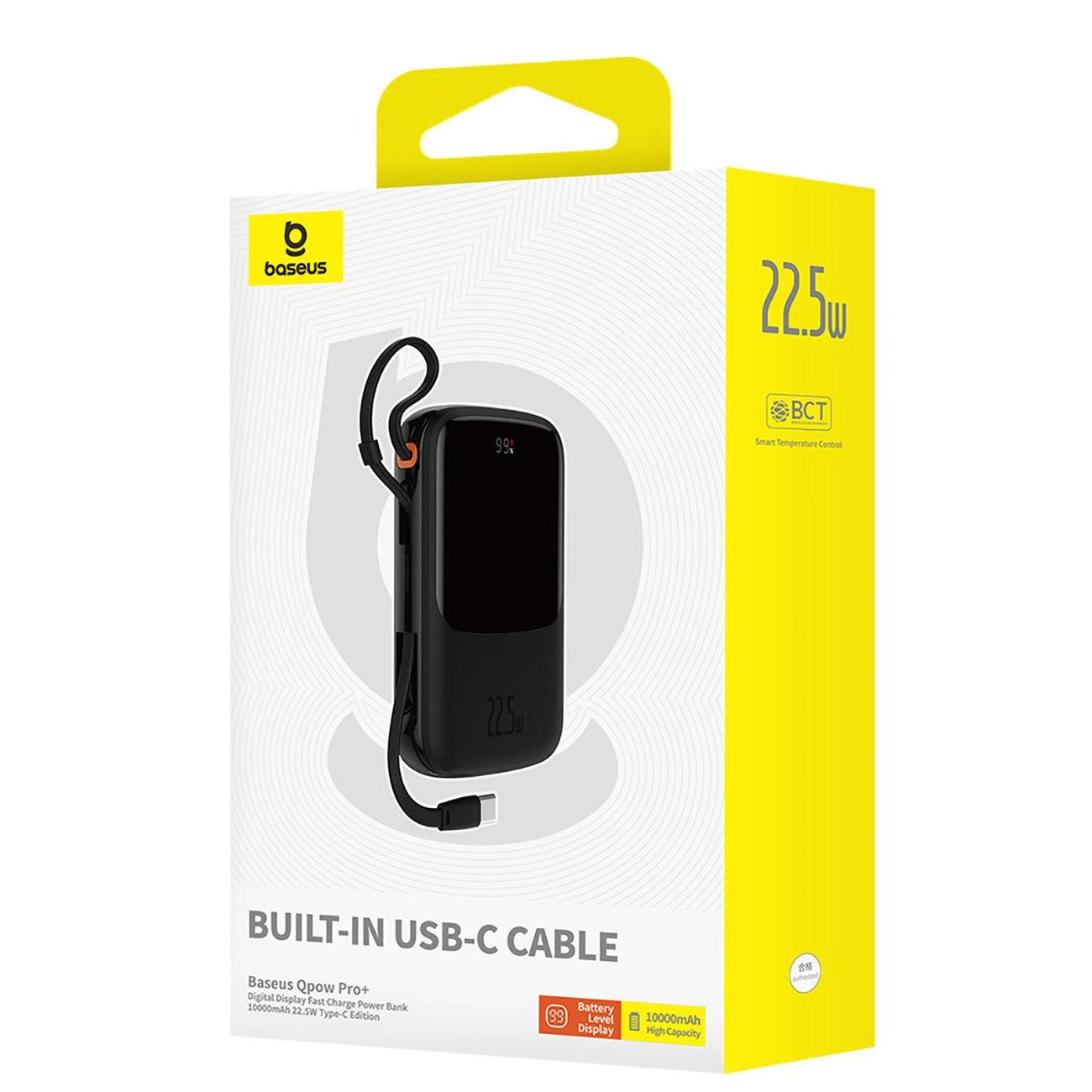 CARGADOR PORTATIL USB TIPO C 10000MAH BASEUS QPOW PRO+
