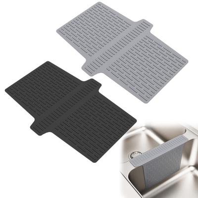 Silikon Spülbecken Sattelmatte Schutz Küche Badezimmer Trennmatte Flexibel Geruchlos Spülmaschinenfest Rutschfeste Spülbecken Trennmatte
