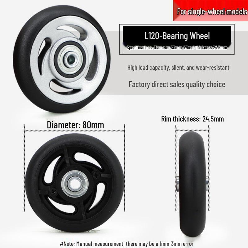 Universal Wheel Replacement for Luggage Suitcase: Leather Caster Rubber Roller Rim Repair Accessories