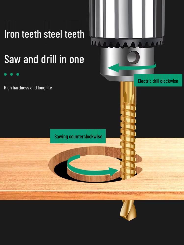 Cobalt Hole Opener for Serrated Alloy Step Drill Bit, Stainless Steel Multi-functional Hole Expander