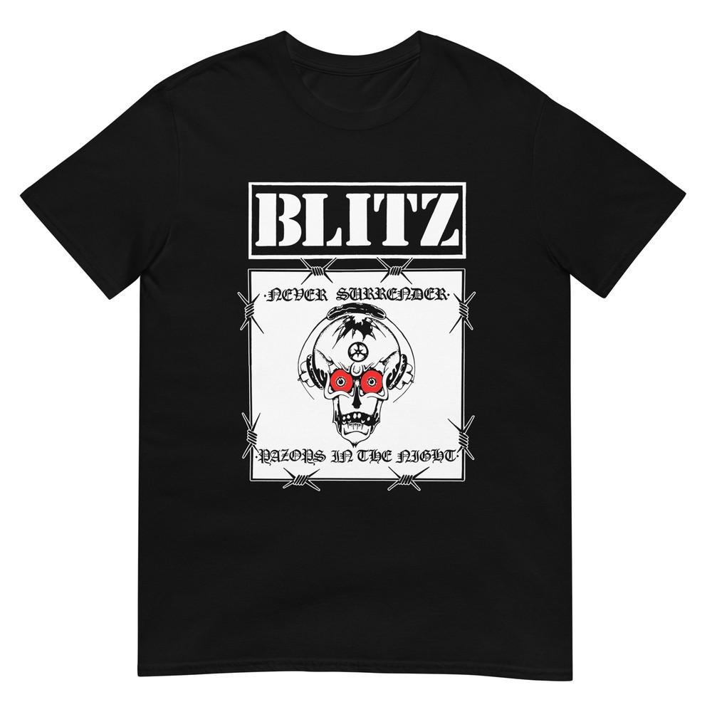 BLITZ- RAZORS T-SHIRT UK VINTAGE PUNK 80S Short-Sleeve T-Shirt Unisex T-Shirt