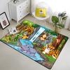 Cute Jungle Animal Carpet Area Rugs Anti-slip Doormat 3D Print Cartoon Animals Carpet for Living Room Bedroom Decor Child Gifts