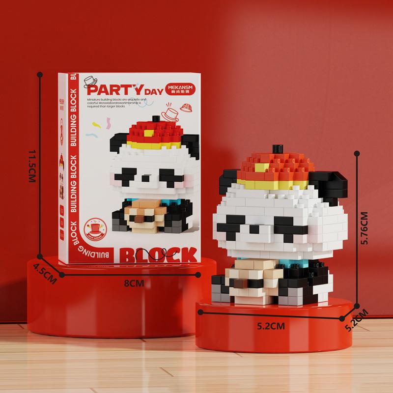 New Creative Micro-particle Toy Building Blocks K226-K248 Hat Party Animation Cartoon Series Educational Leisure Toys