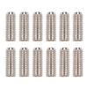 12PCS Silver Color Saddle Height Adjustment Screws Guitar Bridge Hardware Kit For Electric Guitar