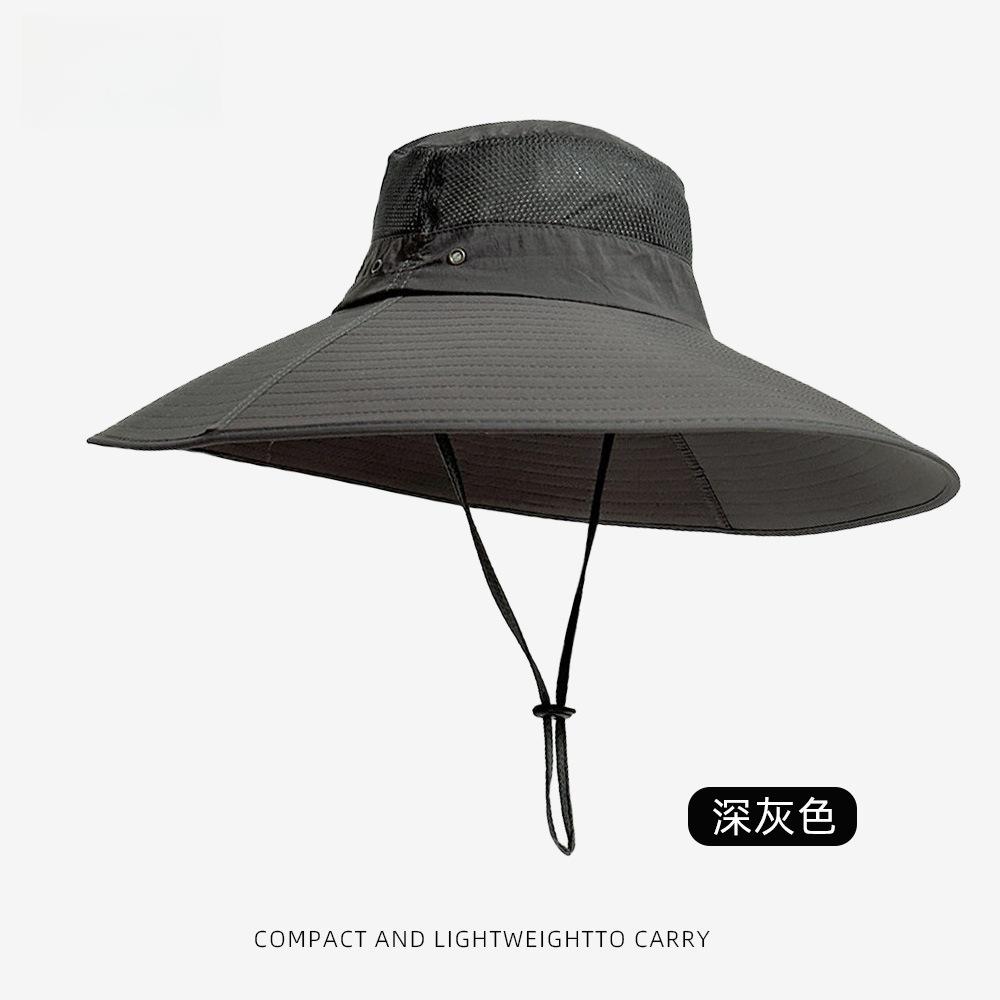 Sonnenhüte für Herren Damen Fischerhut UPF-Schutz Breiter Rand Fischerhut Atmungsaktiv Schnelltrocknend Wasserabweisend Outdoor Wandern Strand Reisen Sommerhüte