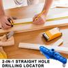 6/8/10mm Drill Sleeve Drill Guide Positioner 2 In 1 Self Centering Scriber  DIY Hand Tool