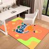 Fanta Orange Refreshment Area Rug Office rug, Chair Rug, Decor Carpet Livingroom bedroom Mat, Large Size Fan gifts Christmas gifts