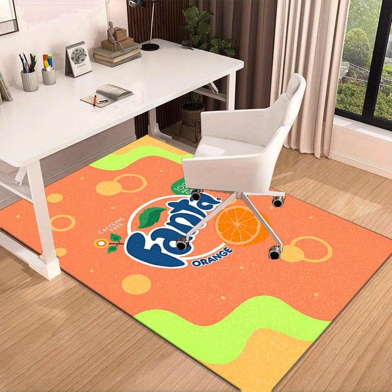 Fanta Orange Refreshment Area Rug Office rug, Chair Rug, Decor Carpet Livingroom bedroom Mat, Large Size Fan gifts Christmas gifts
