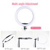 26cm 10 Zoll LED Selfie Ringlicht Runde Ringlampe mit Handyhalter Fotografie Fülllicht mit Stativ für Youtube Live-Video