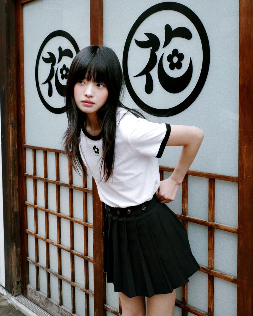 Loaegsyueol Wrap Mini Pleats Skirt_Black