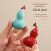 Charming Chinese-Style Ceramic Gourd Gift Set - Colorful, Creative Ornaments for Home & Souvenir
