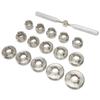 15 Dies Watch Back Cover Opener Kit Different Sizes Stainless Steel Watch Back Cover Removal Repair