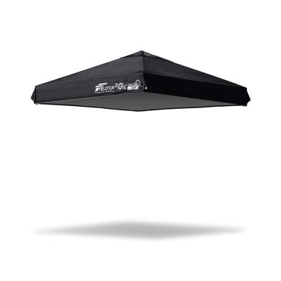 FIELDOOR X Tarp Tent Top Cover Awning UV Protection High Water Resistance 2.0 2.0m [Black]