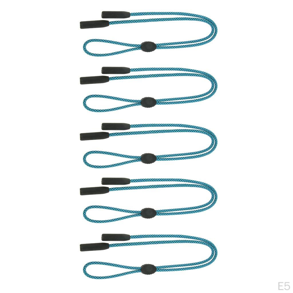 5 Piece Unisex Eyeglass Strap Sunglasses, , Eyewear, Sports