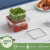Sealed Food Storage Container Set, Kitchen Preservation Box, Button Leak Proof Bento Box