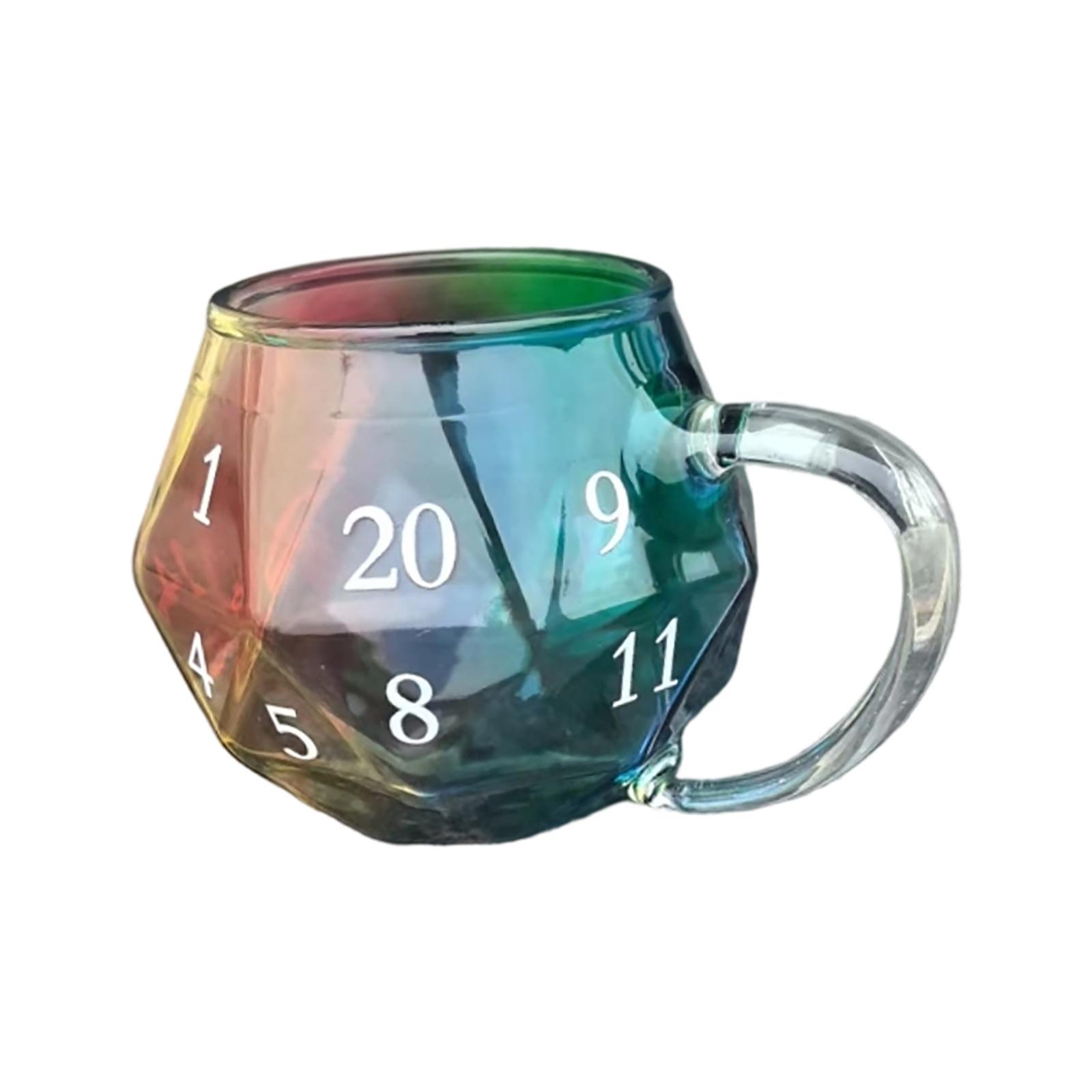 

Dice Mug, Polyhedral Dice Coffee Cup With Handle, Game Mug For RPG Lovers, Game Night Mugs Gift For Lovers One Size синий