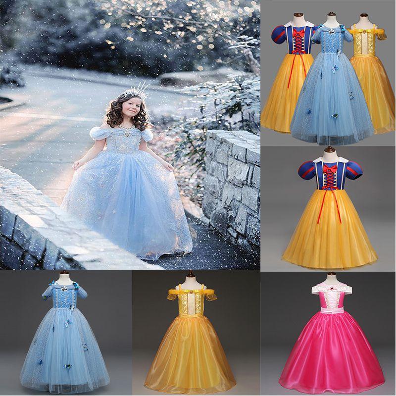 Elegantes Prinzessinnenkleid für Mädchen Perfekt für Cosplay- und Halloween-Partys