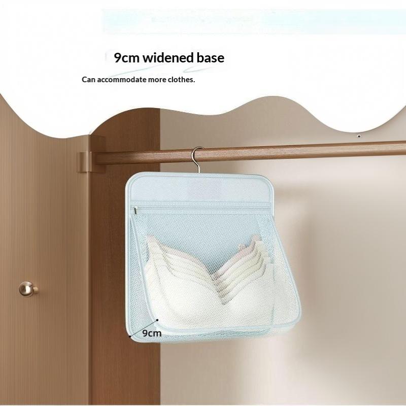 Hanging Mesh Closet Organizer 1/2/3 Tier Breathable Pockets For Storing Underwear Socks And Small Accessories