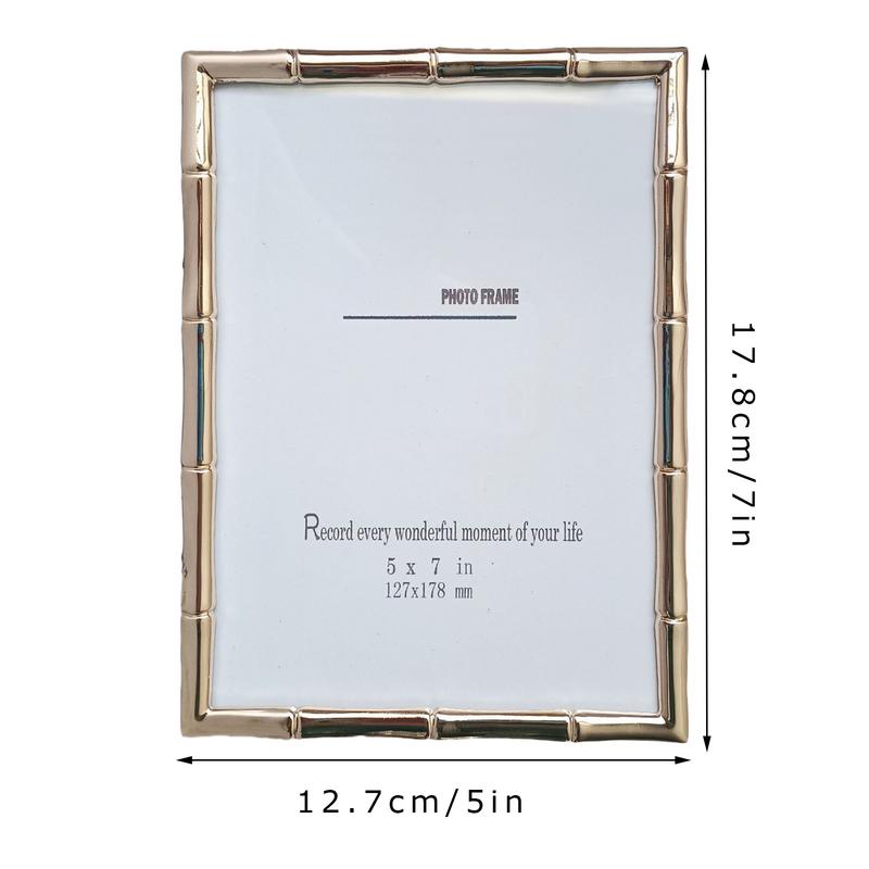 Golden Metal Photo Frame Stand Photo Frame Desktop Pendulum Decorative Frame Wall Decoration room photo decoration frame