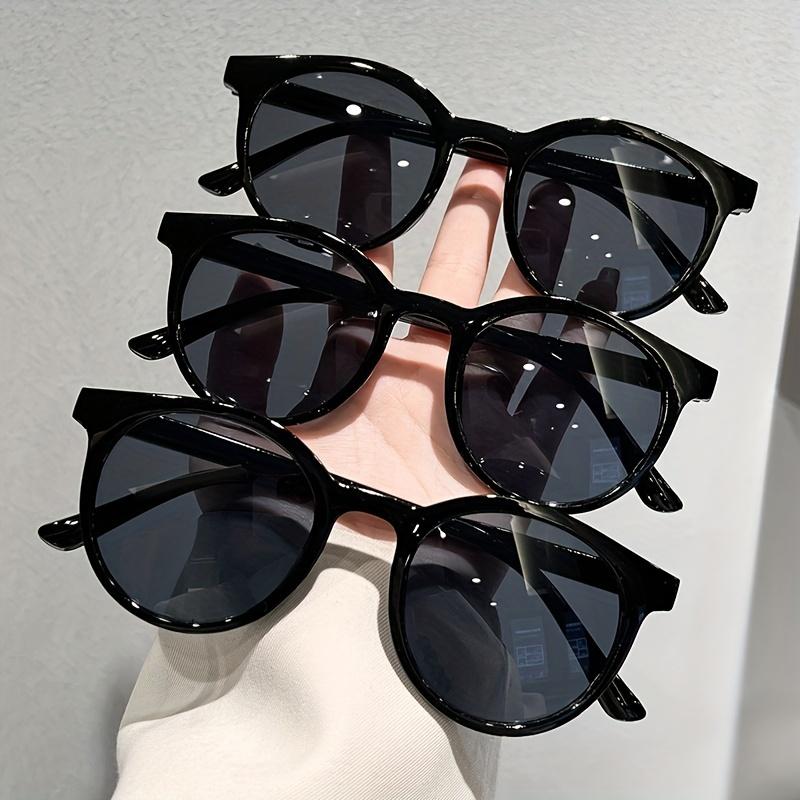 3pcs Oval Fashion Sunglasses For Women Men Casual Anti Glare Sun Shades Glasses For Driving Beach Travel Eyeglasses UV400