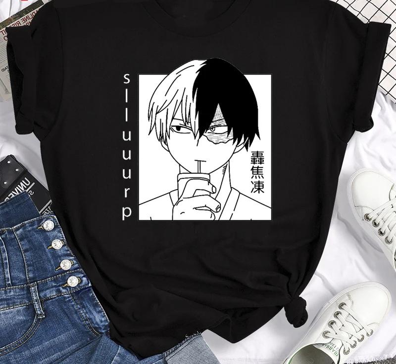 Tricou cu imprimeu grafic Anime japonez My Hero Academia, la modă, ocazional, cu mânecă scurtă, cu mânecă scurtă, de dimensiuni mari, unisex
