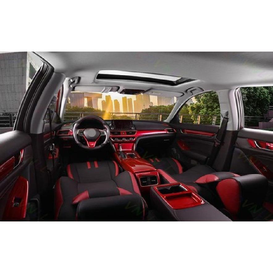 Dashboard L&R Air Outlet Vent Cover For Honda Accord 2018- 10th Bright Red