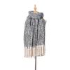 Autumn and winter circle sand thick tassel flower matching scarf shawl thick braid thickened Tonglu scarf