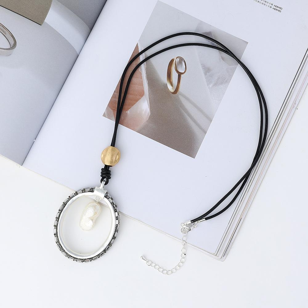 Imitation Baroque Pearl Long Necklace Jewelry Women S Fashion Simple Sweater Chain