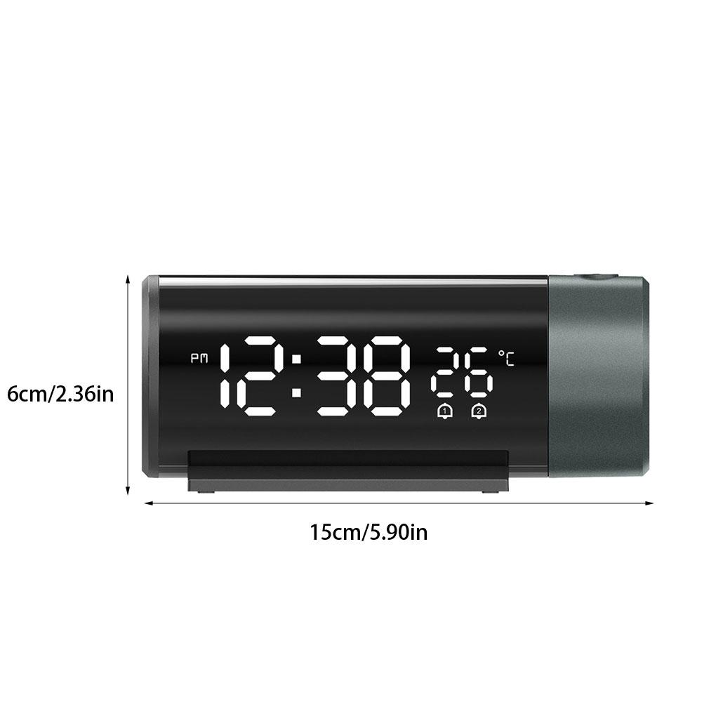 Digital Projection Alarm Clock Self-adjusting Backlight Wide Application Alarm Clock With Projector