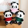 25cm Dr. Panda Plush Toy Dressing Panda Doll Panda Wearing Doctor's Hat Bear Doll Graduation Commemorative Gift For Students