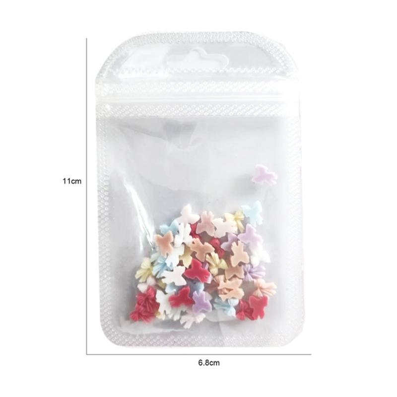 50 Stück Schleifen Nagelanhänger Einfache Schleife Nagelkunst Dekorationen Schleifen Designs Nagelzubehör Harzschleifen Nagel Strasssteine Geschenke