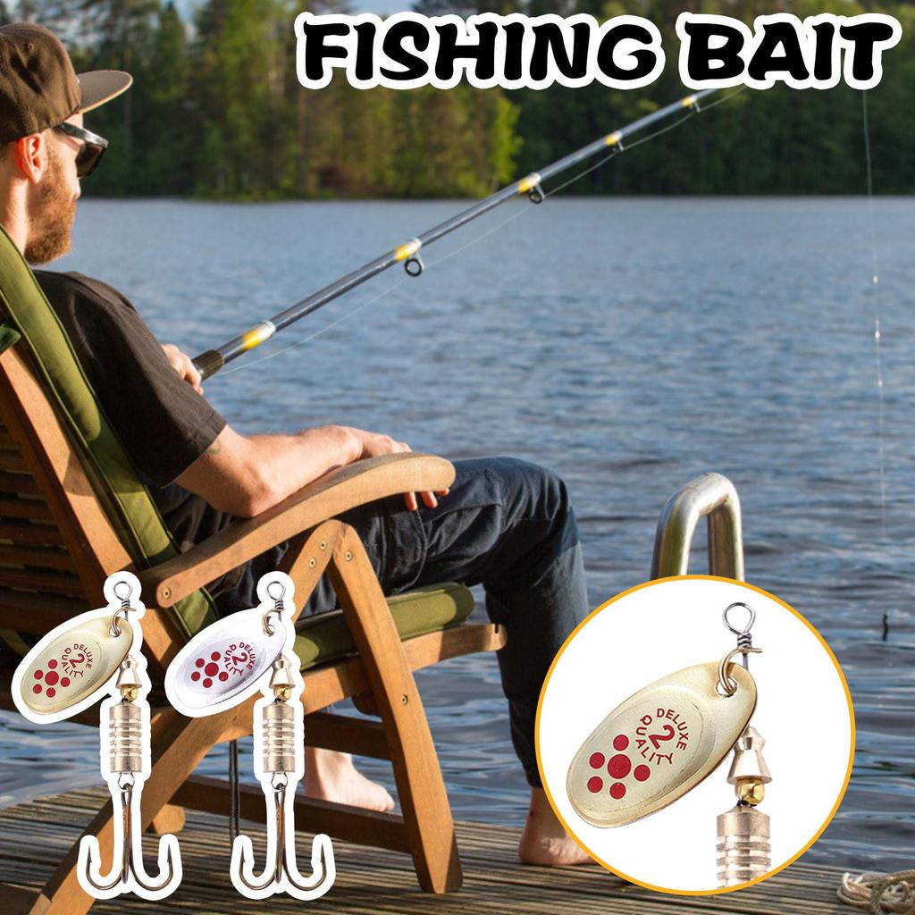 Rotating Metal Bright Fish Hook  Rotating Iron Piece