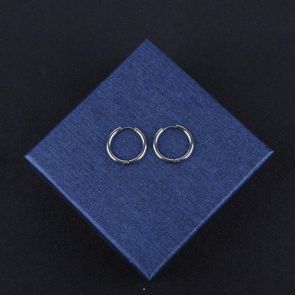 1Pcs Circle Hoop Earring for Women Men Ear Rings Ear Huggie 6-18mm