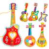 Handmade Wooden Children's DIY Painting Doodle Guitar Ornament and Musical Instrument for Kindergarten