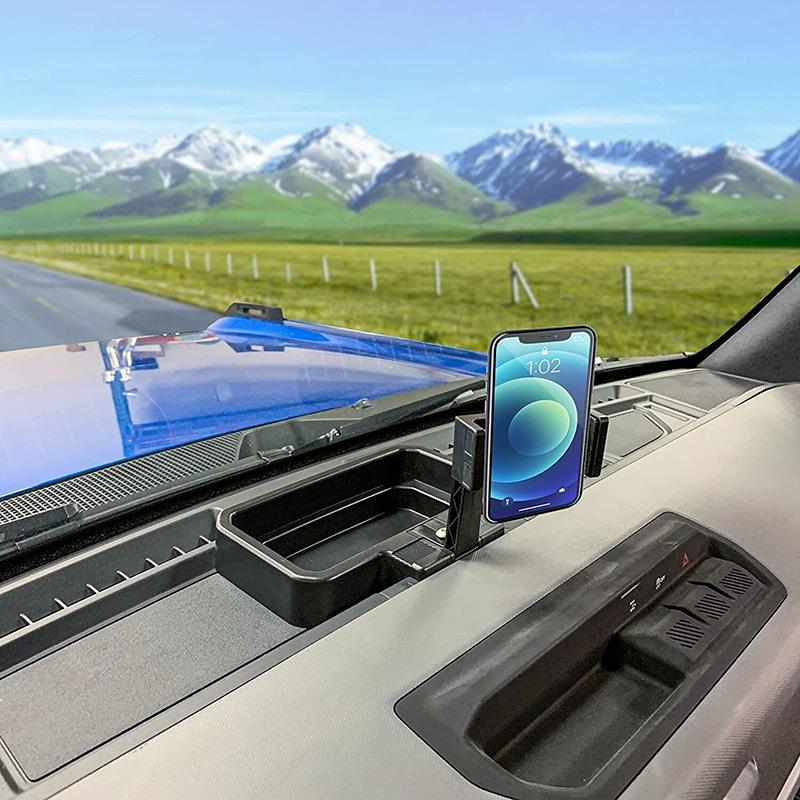 Cutie de Depozitare pentru Control Central Auto Suport Telefon Mobil Pentru Ford Bronco 2024+ Cutie de Depozitare Multifuncțională Accesorii Interioare Auto