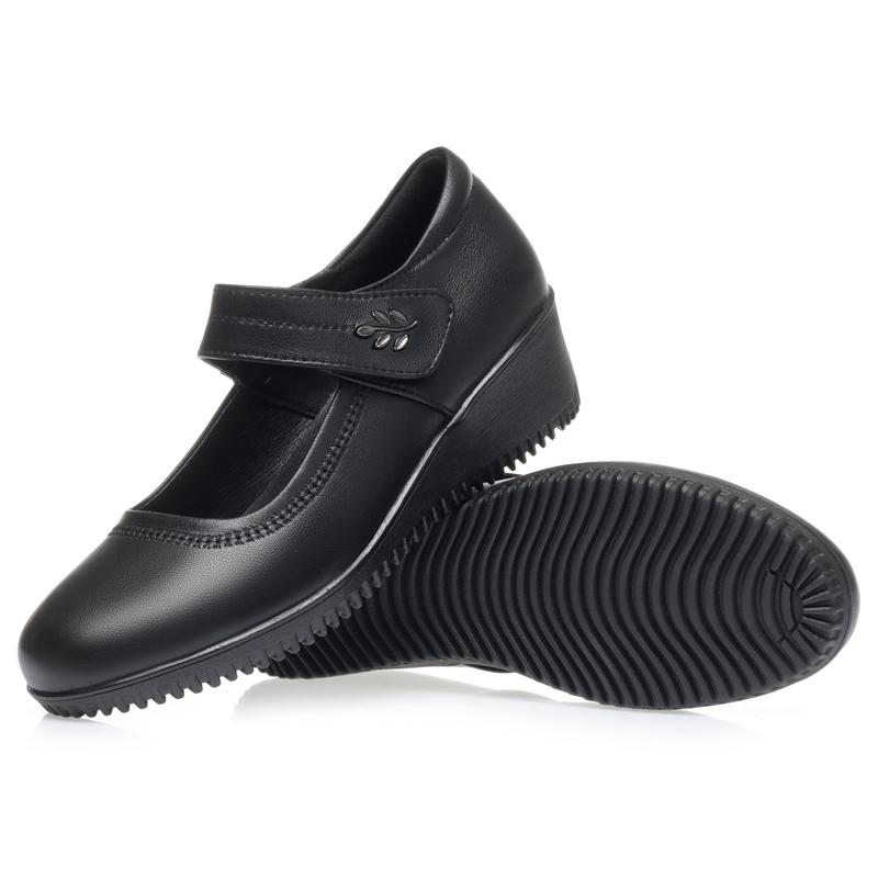 

Женская обувь для мам, нескользящая женская весенняя обувь из натуральной кожи, повседневная женская обувь большого размера 37