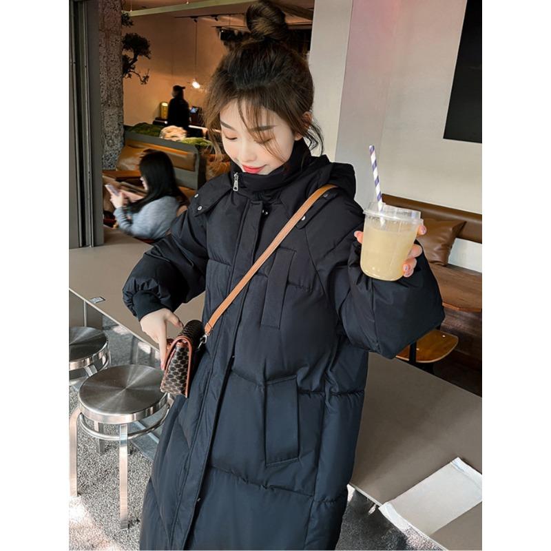 2024 New Winter and Autumn Women White Duck Down Hoodies Puffer Jackets Coats Warm Windproof Black White Coats