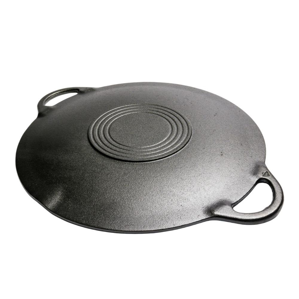 Frigideira Antiaderente de Ferro Fundido Estilo Coreano para Gás, Indução e Churrasco ao Ar Livre