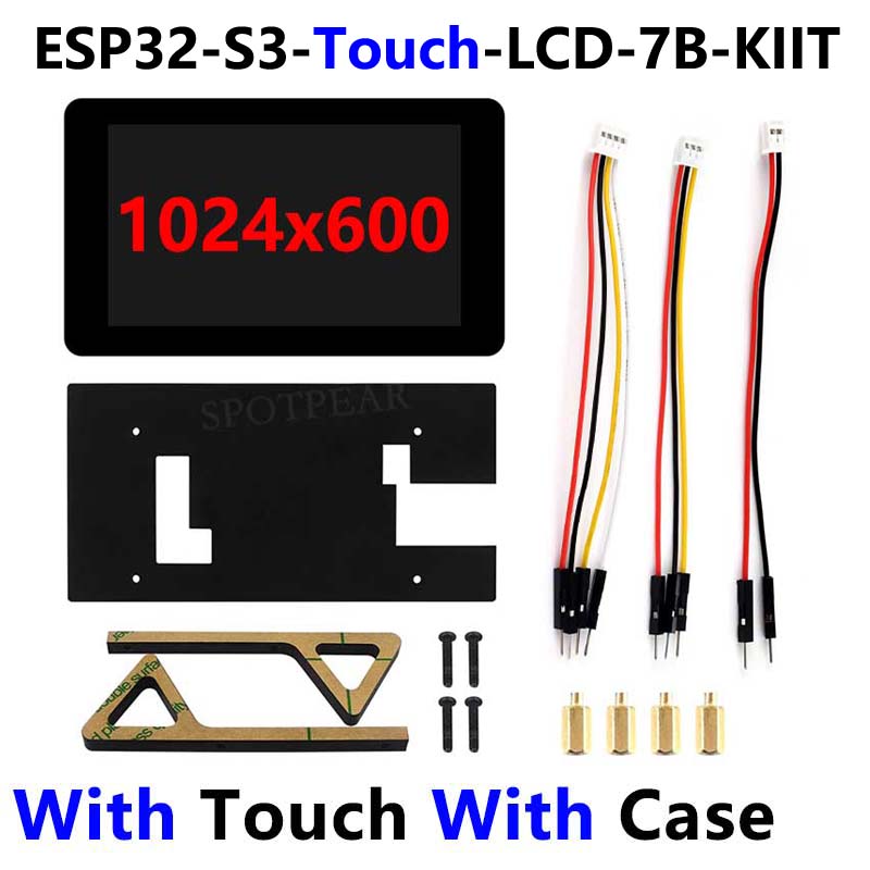 ESP32-S3 7inch LCD Display 7 inch TouchScreen 7B 1024×600 N16R8 CAN RS485 Sensor Waveshare ESP32-S3 LCD-7B