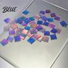 Hoge Transparantie Acryl Vierkanten Mini Iridescent Vierkanten Doorschijnende Regenboog Stukjes 2cm 3cm Holografische Duurzame Knutsel Tegels voor DIY Knutselen Mozaïek